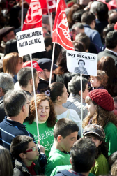 Movilizaciones convocadas por UGT y CCOO en las principales ciudades españolas como protesta y rechazo a la reforma laboral aprobada por el Gobierno de Rajoy.