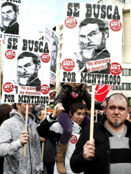 Movilizaciones convocadas por UGT y CCOO en las principales ciudades españolas como protesta y rechazo a la reforma laboral aprobada por el Gobierno de Rajoy.