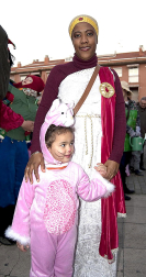 Ambiente y disfraces en los Carnavales de San Adrián 2012.