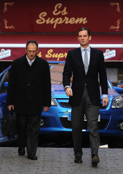 Varias imágenes de la llegada de Urdangarín a los juzgados de Palma