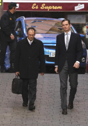 Varias imágenes de la llegada de Urdangarín a los juzgados de Palma