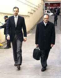 Varias imágenes de la llegada de Urdangarín a los juzgados de Palma