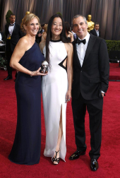 Ambiente y desfile de nominados, famosos, actores, actrices y gente que acude a la 84 edición de la entrega de los Premios Oscar de Hollywood en su 84 edición.