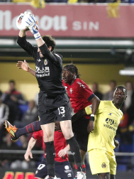 Imágenes del encuentro correspondiente a la 36ª jornada de la Liga BBVA de Primera División disputado en el estadio de El Madrigal entre Villarreal y Osasuna. El resultado final fue 1-1.