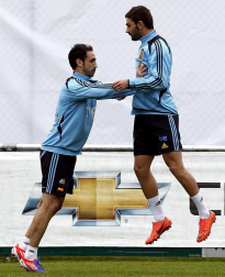 Llegada y entrenamiento de la selección española de fútbol en la localidad australiana de Schruns, previa a la disputa de la Eurocopa 2012 de Polonia y Ucrania.