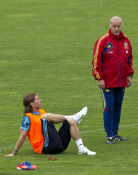 Llegada y entrenamiento de la selección española de fútbol en la localidad australiana de Schruns, previa a la disputa de la Eurocopa 2012 de Polonia y Ucrania.