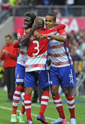 Osasuna salió derrotado del estadio Los Cármenes por un claro 3 a 0 con goles de El Arabi, Siqueira y Buonanotte.