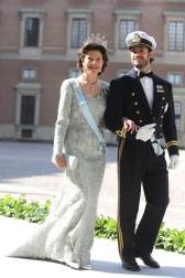 La princesa Magdalena de Suecia contrae matrimonio en Estocolmo.