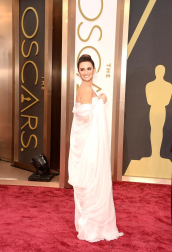 Algunas de las celebridades a su paso por la alfombra roja de la 86 gala de la Academia de Cine,  en el teatro Dolby de Los Ángeles.