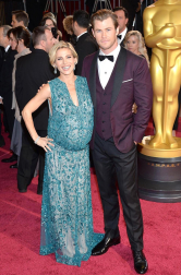 Algunas de las celebridades a su paso por la alfombra roja de la 86 gala de la Academia de Cine,  en el teatro Dolby de Los Ángeles.
