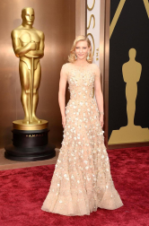 Algunas de las celebridades a su paso por la alfombra roja de la 86 gala de la Academia de Cine,  en el teatro Dolby de Los Ángeles.