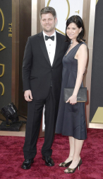 Algunas de las celebridades a su paso por la alfombra roja de la 86 gala de la Academia de Cine,  en el teatro Dolby de Los Ángeles.