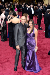 Algunas de las celebridades a su paso por la alfombra roja de la 86 gala de la Academia de Cine,  en el teatro Dolby de Los Ángeles.