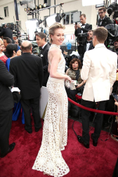 Algunas de las celebridades a su paso por la alfombra roja de la 86 gala de la Academia de Cine,  en el teatro Dolby de Los Ángeles.