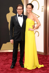 Algunas de las celebridades a su paso por la alfombra roja de la 86 gala de la Academia de Cine,  en el teatro Dolby de Los Ángeles.