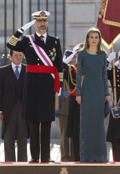 El Rey don Felipe presidió este 6 de enero de 2015 su primera Pascua Militar como Jefe de Estado, acompañado de la reina doña Letizia.