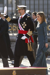 El Rey don Felipe presidió este 6 de enero de 2015 su primera Pascua Militar como Jefe de Estado, acompañado de la reina doña Letizia.