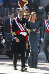 El Rey don Felipe presidió este 6 de enero de 2015 su primera Pascua Militar como Jefe de Estado, acompañado de la reina doña Letizia.