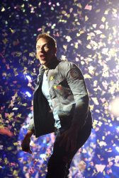 El grupo británico Coldplay ofreció este domingo, 20 de mayo, un concierto en el estadio Vicente Calderón en Madrid, donde presentaron su último disco, "Mylo Xyloto"