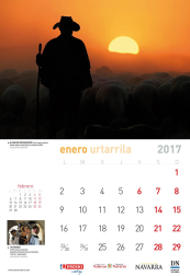 Este domingo, gratis con Diario de Navarra, se entrega el calendario 2017 de Conocer Navarra