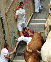 Imágenes del quinto encierro de San Fermín