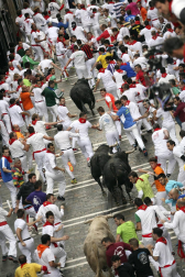 Imágenes del quinto encierro de San Fermín