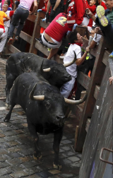 Imágenes del quinto encierro de San Fermín