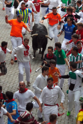 Imágenes del quinto encierro de San Fermín