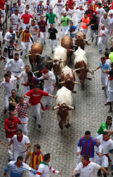 Imágenes del quinto encierro de San Fermín