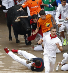Imágenes del quinto encierro de San Fermín
