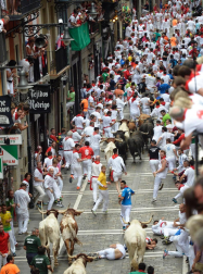 Imágenes del séptimo encierro de San Fermín 2017