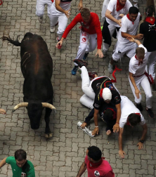 Imágenes del séptimo encierro de San Fermín 2017