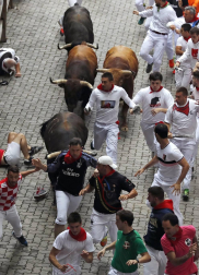 Imágenes del séptimo encierro de San Fermín 2017