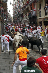 Imágenes del séptimo encierro de San Fermín 2017