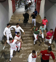 Imágenes del séptimo encierro de San Fermín 2017