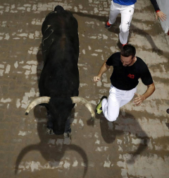 Imágenes del séptimo encierro de San Fermín 2017