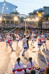 Imágenes de la procesión de San Roque y el Paloteado de las fiestas de Murchante