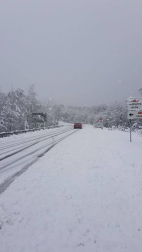 Imágenes enviadas por los lectores de Diario de Navarra de las luvias y las nieves del 6 de enero de 2018.