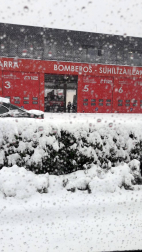 Estampas de todos los rincones de Navarra bajo el manto blanco caído el último día de febrero.