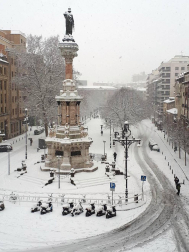 Estampas de todos los rincones de Navarra bajo el manto blanco caído el último día de febrero.