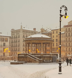 Estampas de todos los rincones de Navarra bajo el manto blanco caído el último día de febrero.