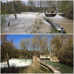 Temporal de lluvia en Navarra