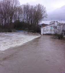 Temporal de lluvia en Navarra