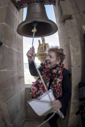 Los Campaneros de la Catedral de Pamplona tañeron ayer los bronces de la seo y los de otras cuatro iglesias del Casco Antiguo, dentro de una iniciativa europea para lograr que la Unesco declare el toque manual Patrimonio Inmaterial