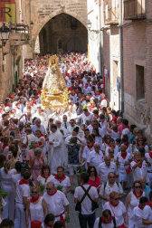 Procesión en honor a Santa Ana y segundo encierro en el tercer día de las fiestas de Tudela 2018 (26 de julio)