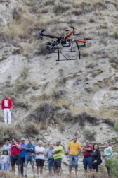 Quinto encierro del Pilón de fiestas de Falces 2018, 16 de agosto con la ganadería Adrián Domínguez, de Funes