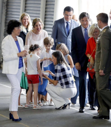 La reina Letizia ha presidido este miércoles en Oviedo el acto de apertura del curso escolar 2018-2019 en toda España, acto que ha tenido lugar en el colegio Baudilio Arce y en el Instituto doctor Fleming de Oviedo, centros públicos que se hallan próximos al de La Gesta, en el que ella estudió de pequeña.