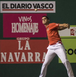 Imágenes del partido entre Olaizola-Albisu y Bengoetxea-Imaz del Parejas 2019
