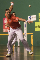 Imágenes del partido entre Olaizola-Albisu y Bengoetxea-Imaz del Parejas 2019