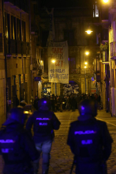 Manifestación en Pamplona en apoyo al gaztetxe Maravillas